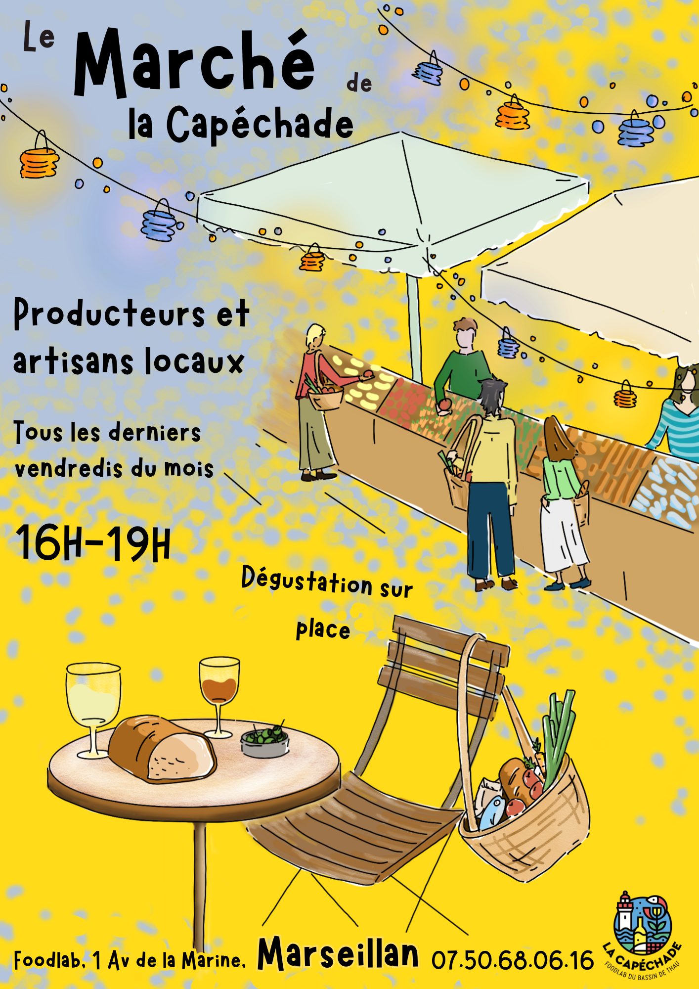 Un marché de producteurs et d’artisans locaux tous les derniers vendredis du mois !
