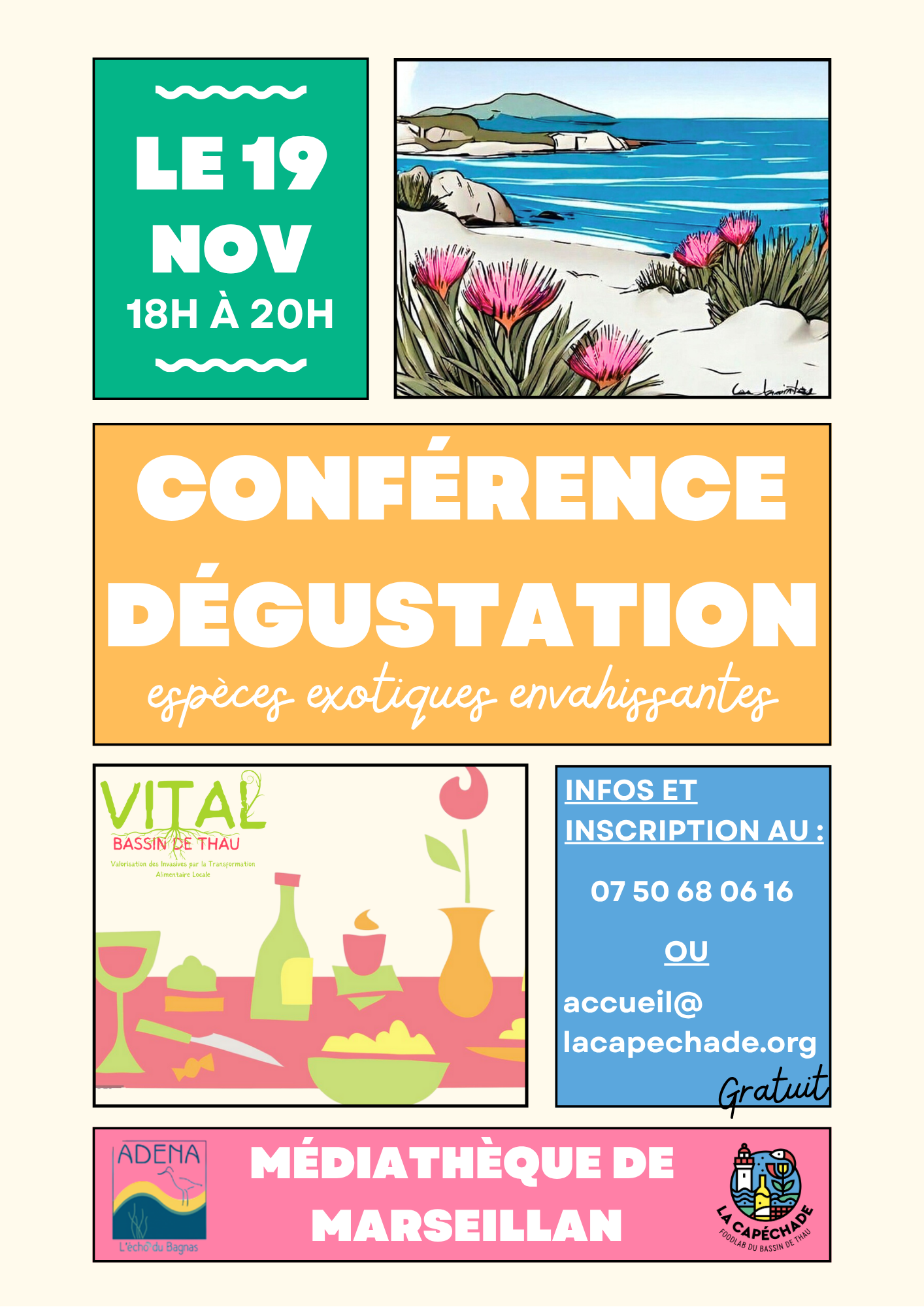 Conférence & Dégustation à la Médiathèque de Marseillan